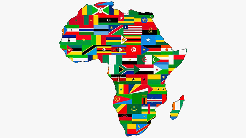 Flags of the Countries in the Continent of Africa