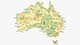 Map of the Continent of Australia