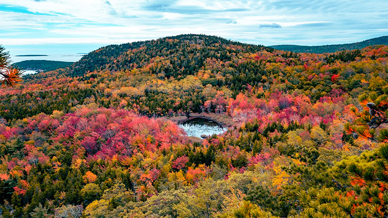 Acadia National Park is a 47,000-acre Atlantic coast recreation area primarily on Maine's Mount Desert Island.